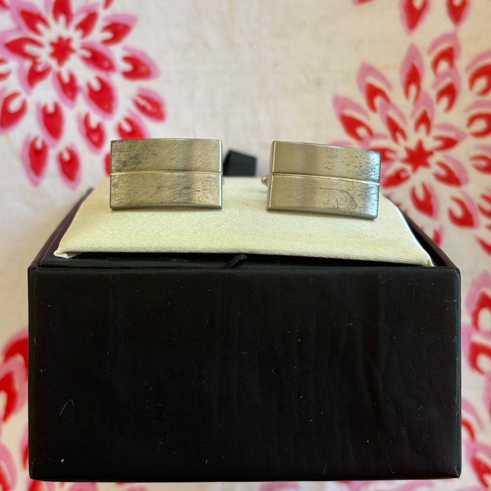 TR Silver Cuff Links